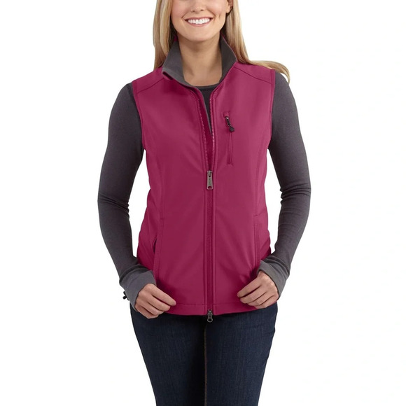 CARHARTT Denwood Vest in Raspberry - Picture 2 of 10